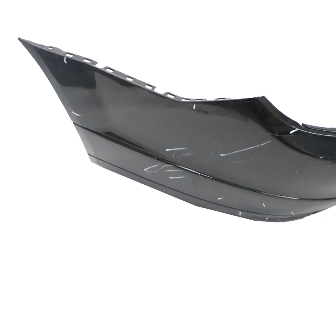 Bumper Trim Panel Cover Obsidian Black - 197 to Mercedes W204 Rear with Part number A2048801240 Mercedes W204 Rear Bumper Trim Panel Cover Obsidian Black - 197 - SKU A2048801240-OB - Part number A2048801240