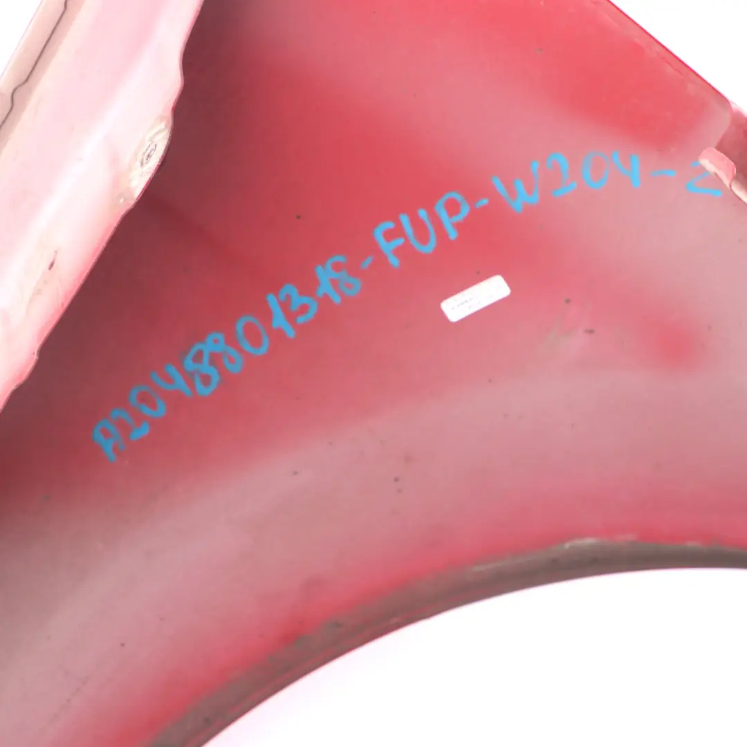 Side Wing Panel Front Left N/S Fender Fire Opal Red - 590 to Mercedes W204 with Part number A2048801318 Mercedes W204 Side Wing Panel Front Left N/S Fender Fire Opal Red - 590 - SKU A2048801318-FUP - Part number A2048801318