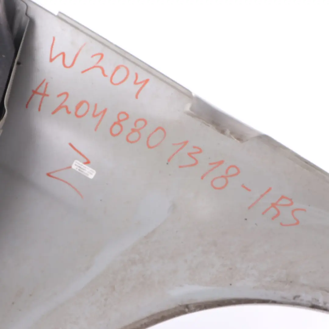 Mercedes W204 Alare Laterale Anteriore Sinistro Parafango Iridium Silver 775 - SKU A2048801318-IRS1 - Numero di parte A2048801318