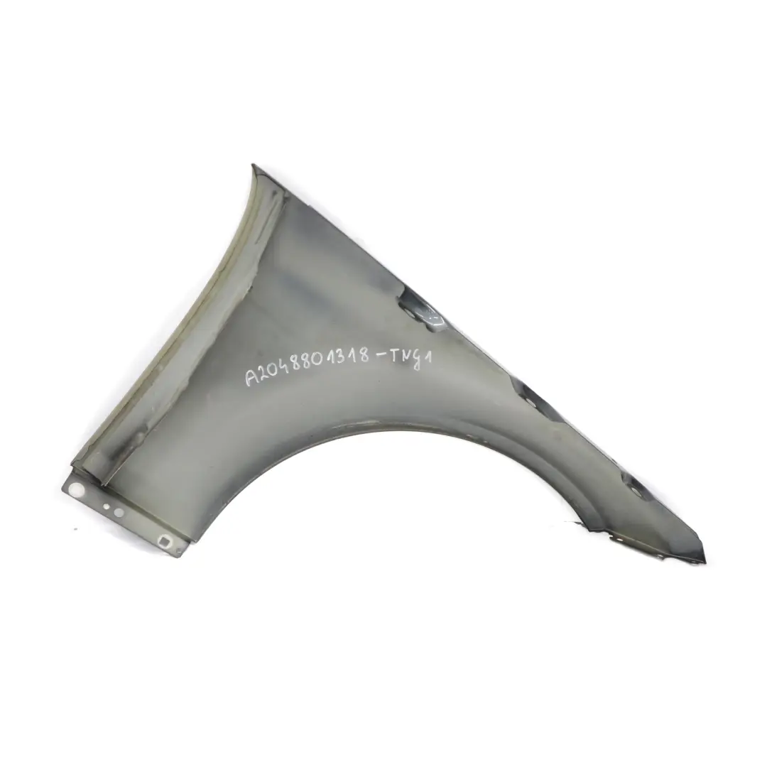 Mercedes W204 Pannello laterale alare anteriore sinistro Grigio Tenorite - 755 - SKU A2048801318-TNG1 - Numero di parte A2048801318