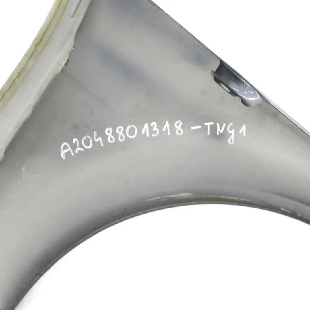 Mercedes W204 Side Wing Panel Front Left N/S Fender Tenorite Grey Metallic - 755 - SKU A2048801318-TNG1 - Part number A2048801318