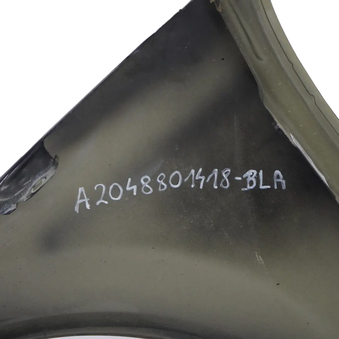 Mercedes W204 Błotnik Prawy Skrzydło Osłona Czarny Malowany - SKU A2048801418-BLA - Numer Części A2048801418