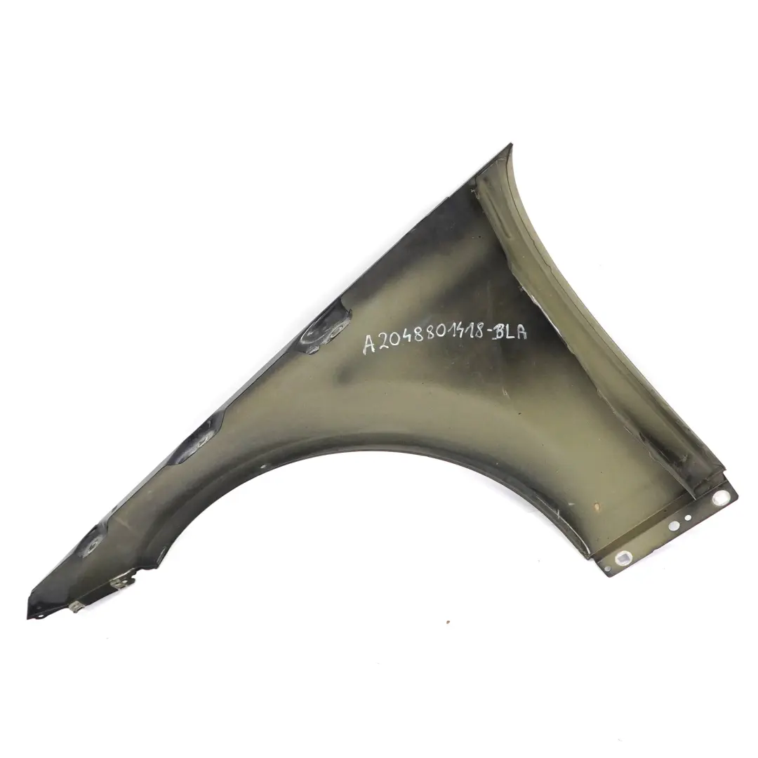 Delantero Derecho Panel Lateral Guardabarros Negro para Mercedes W204 con número de pieza A2048801418 Mercedes W204 Delantero Derecho Panel Lateral Guardabarros Negro - SKU A2048801418-BLA - Número de pieza A2048801418
