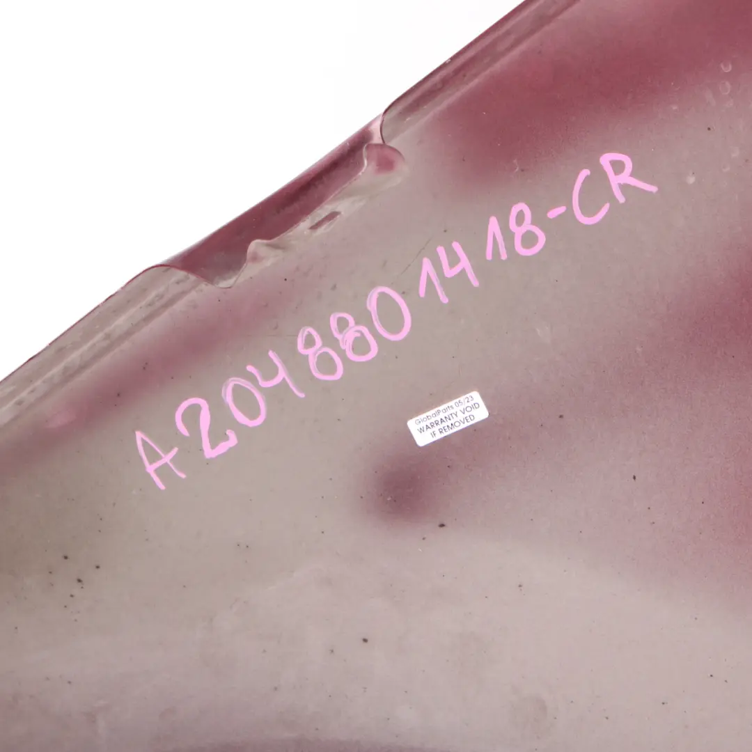 Side Wing Panel Front Right O/S Fender Carneol Red - 544 to Mercedes W204 with Part number A2048801418 Mercedes W204 Side Wing Panel Front Right O/S Fender Carneol Red - 544 - SKU A2048801418-CR - Part number A2048801418