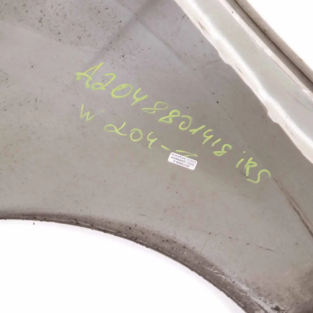 Side Wing Panel Front Right O/S Fender Iridium Silver - 775 to Mercedes W204 with Part number A2048801418 Mercedes W204 Side Wing Panel Front Right O/S Fender Iridium Silver - 775 - SKU A2048801418-IRS - Part number A2048801418