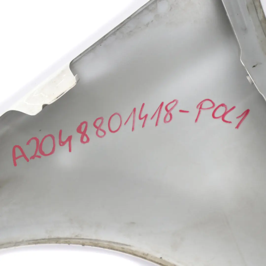 Side Wing Panel Front Right O/S Fender Polar White - 149 to Mercedes W204 with Part number A2048801418 Mercedes W204 Side Wing Panel Front Right O/S Fender Polar White - 149 - SKU A2048801418-POL1 - Part number A2048801418