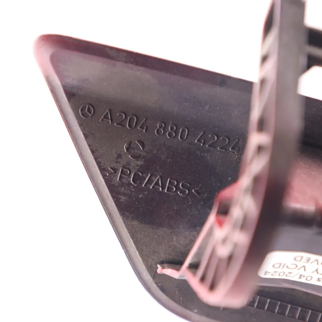 Headlight Washer Cover Left N/S Fire Opal Red - 590 to Mercedes W204 with Part number A2048804224 Mercedes W204 Headlight Washer Cover Left N/S Fire Opal Red - 590 - SKU A2048804224-FUP - Part number A2048804224