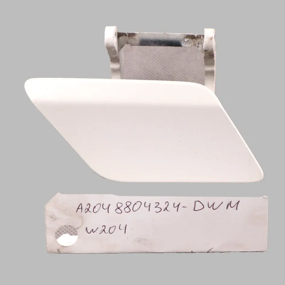 Mercedes W204 Headlight Washer Jet Cover Right O/S Diamond White 799 - SKU A2048804324-DWM - Part number A2048804324