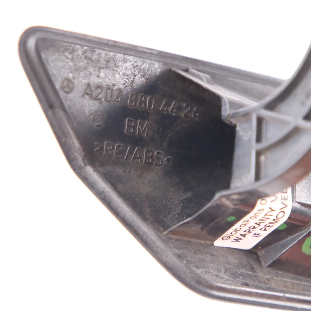 Headlight Washer Cover Left N/S Magnetite Black to Mercedes W204 AMG with Part number A2048804424 Mercedes W204 AMG Headlight Washer Cover Left N/S Magnetite Black - SKU A2048804424-MTS - Part number A2048804424