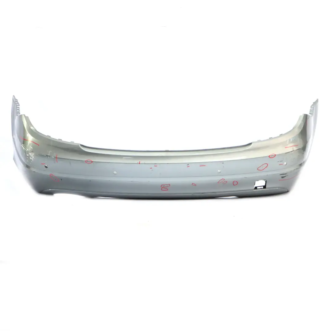 Bumper Trim Panel Covering Palladium Silver Metallic - 792 to Mercedes W204 Rear with Part number A2048805940 Mercedes W204 Rear Bumper Trim Panel Covering Palladium Silver Metallic - 792 - SKU A2048805940-PAL - Part number A2048805940