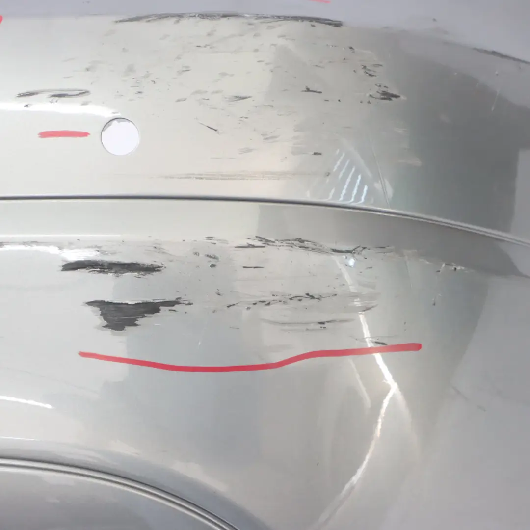 Mercedes W204 Rear Bumper Trim Panel Covering Palladium Silver Metallic - 792 - SKU A2048805940-PAL - Part number A2048805940