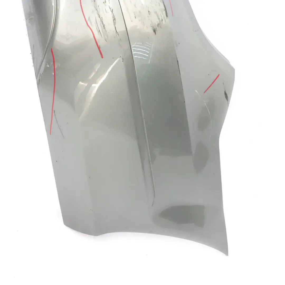 Bumper Trim Panel Covering Palladium Silver Metallic - 792 to Mercedes W204 Rear with Part number A2048805940 Mercedes W204 Rear Bumper Trim Panel Covering Palladium Silver Metallic - 792 - SKU A2048805940-PAL - Part number A2048805940
