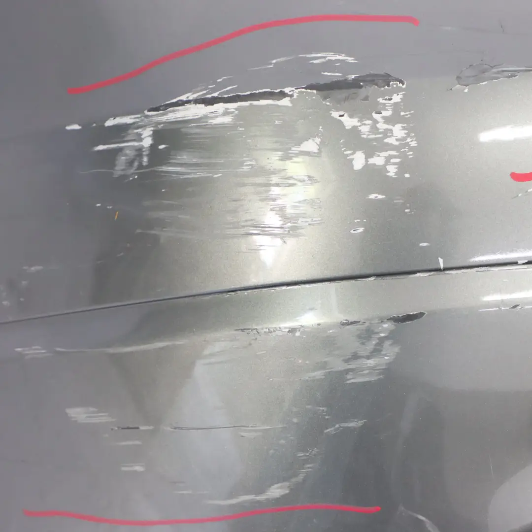 Bumper Trim Panel Covering Palladium Silver Metallic - 792 to Mercedes W204 Rear with Part number A2048805940 Mercedes W204 Rear Bumper Trim Panel Covering Palladium Silver Metallic - 792 - SKU A2048805940-PAL - Part number A2048805940