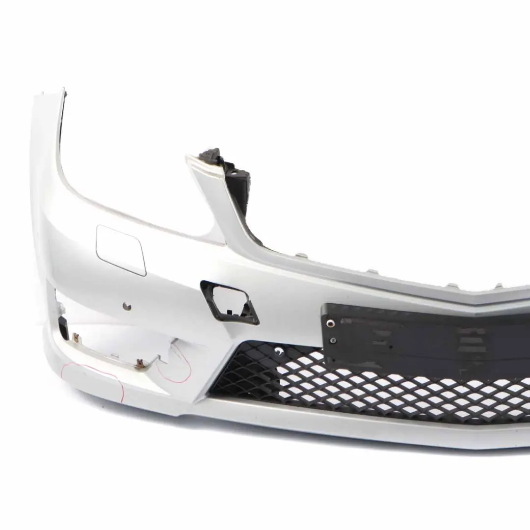 Front Bumper AMG Trim Panel Cover Iridium Silver Metallic - 775 to Mercedes W204 with Part number A2048808347 Mercedes W204 Front Bumper AMG Trim Panel Cover Iridium Silver Metallic - 775 - SKU A2048808347-IRS - Part number A2048808347