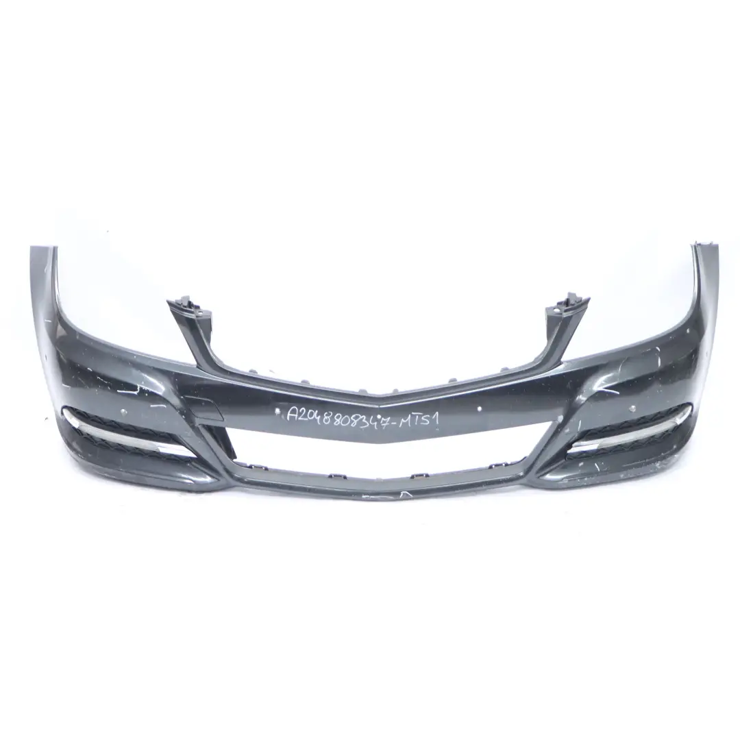 Front Bumper AMG Trim Panel Cover Magnetite Black Metallic - 183 to Mercedes W204 with Part number A2048808347 Mercedes W204 Front Bumper AMG Trim Panel Cover Magnetite Black Metallic - 183 - SKU A2048808347-MTS1 - Part number A2048808347