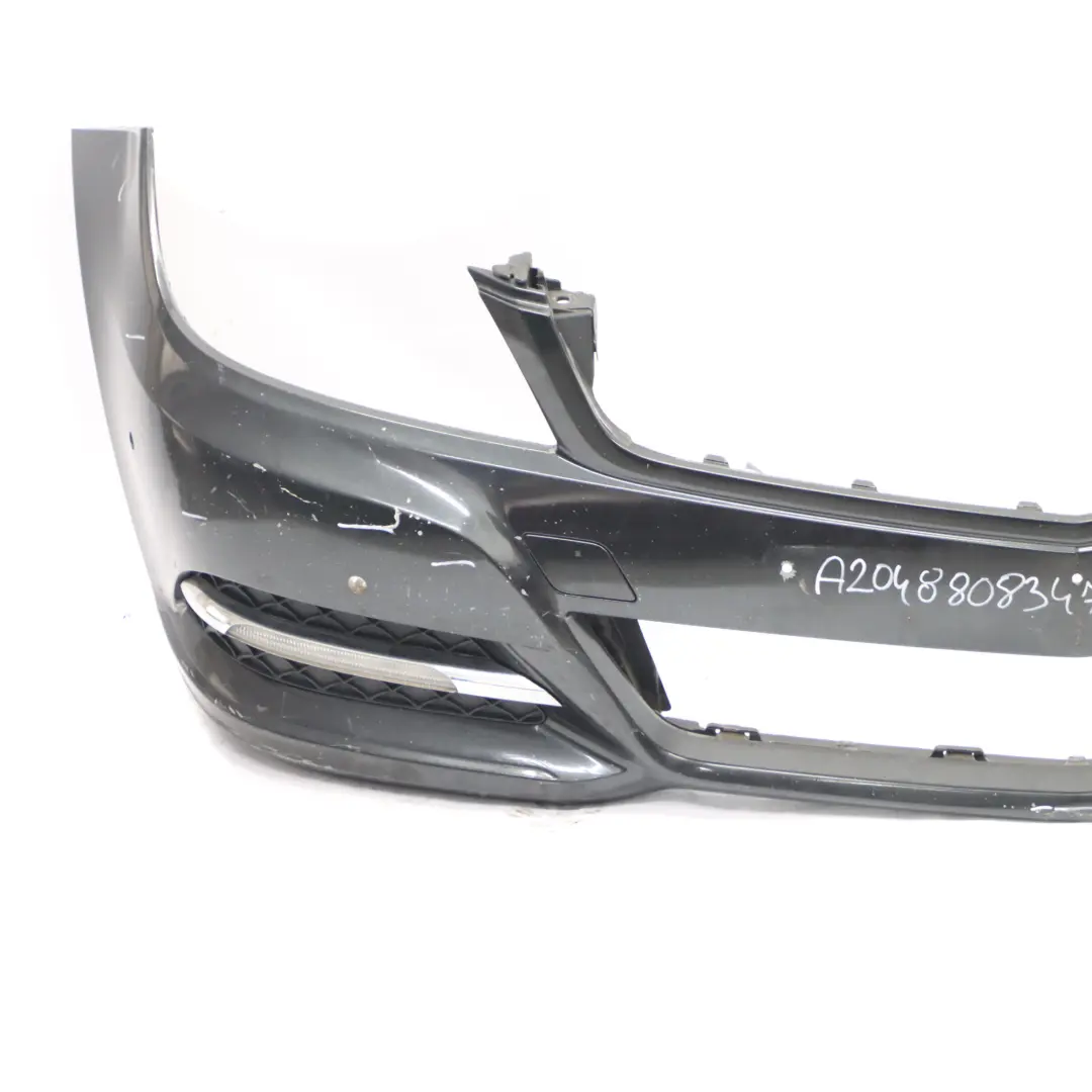Mercedes W204 Front Bumper AMG Trim Panel Cover Magnetite Black Metallic - 183 - SKU A2048808347-MTS1 - Part number A2048808347