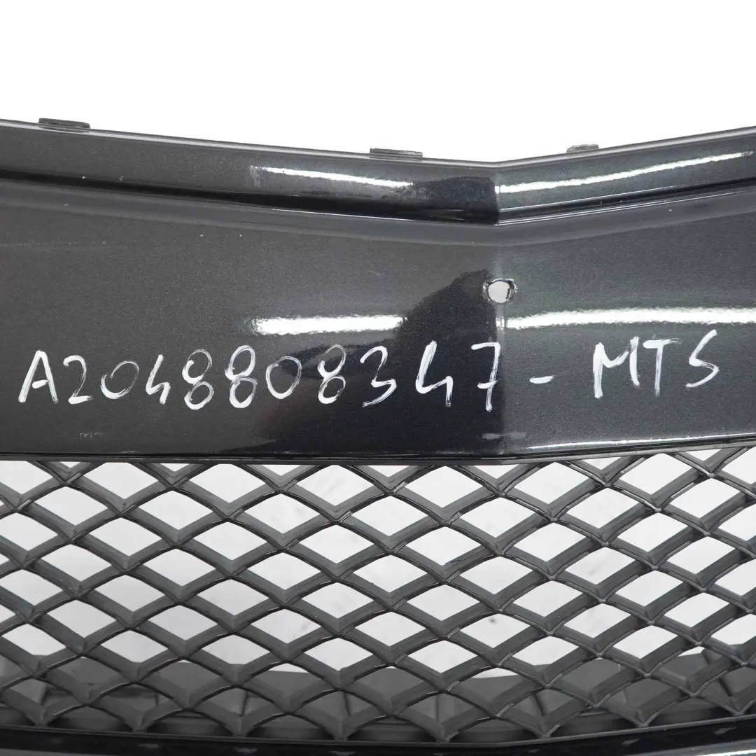 Front Bumper AMG Trim Panel Cover Magnetite Black Metallic - 183 to Mercedes W204 with Part number A2048808347 Mercedes W204 Front Bumper AMG Trim Panel Cover Magnetite Black Metallic - 183 - SKU A2048808347-MTS - Part number A2048808347