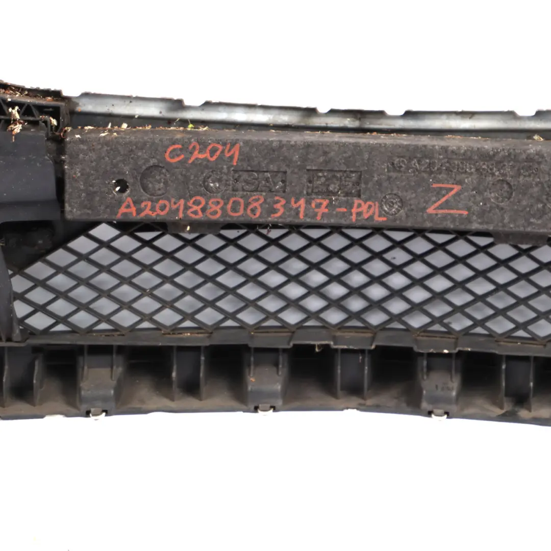 Complete Front Bumper AMG Trim Panel Cover Polar White - 149 to Mercedes W204 with Part number A2048808347 Mercedes W204 Complete Front Bumper AMG Trim Panel Cover Polar White - 149 - SKU A2048808347-POL - Part number A2048808347