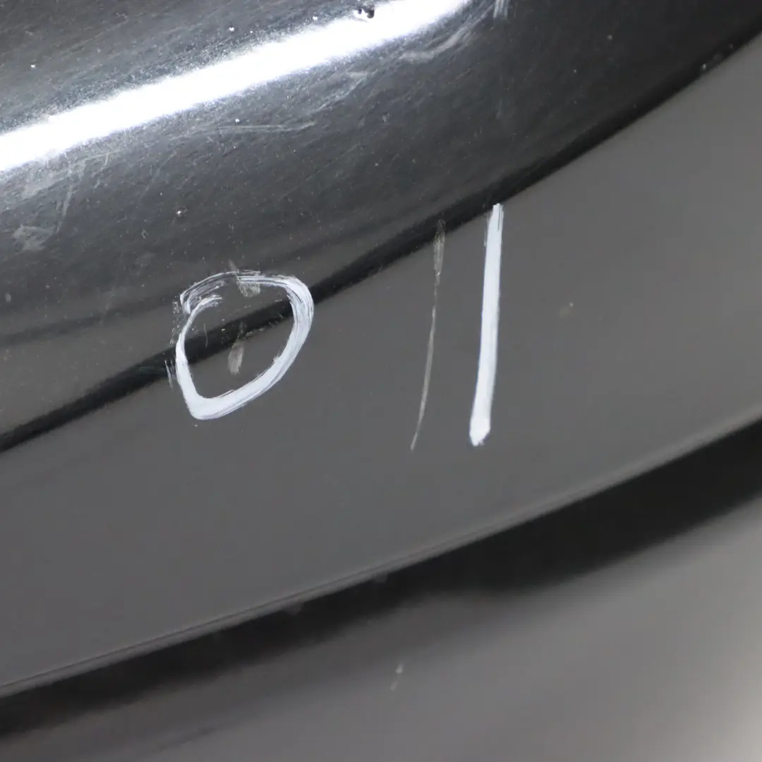 Mercedes S204 Rear Bumper Trim Panel Covering Black Painted - SKU A2048809340-BLA - Part number A2048809340