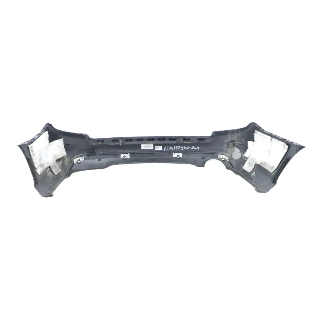 Mercedes S204 Rear Bumper Trim Panel Covering Black Painted - SKU A2048809340-BLA - Part number A2048809340
