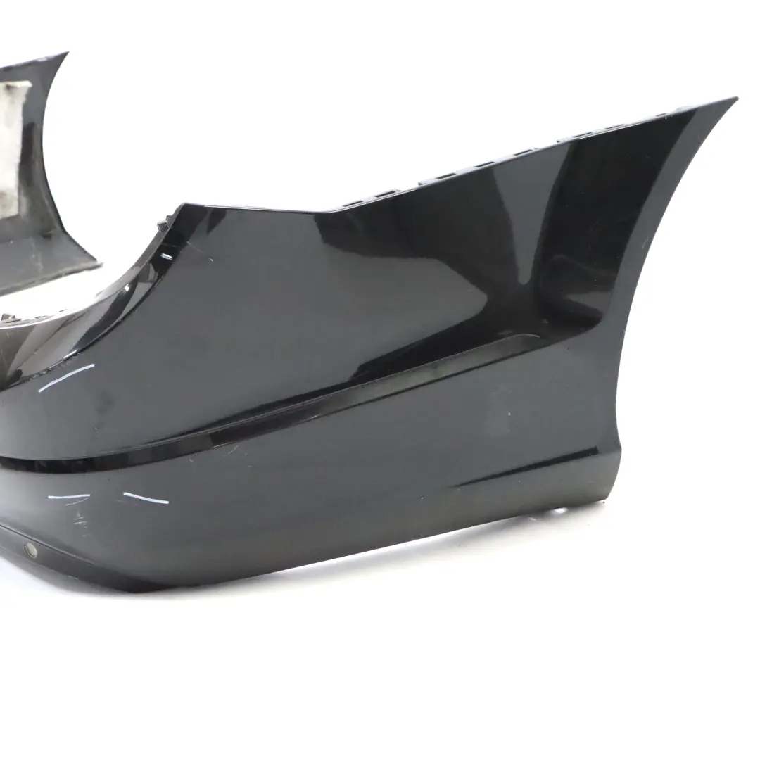 Mercedes S204 Rear Bumper Trim Panel Covering Black Painted - SKU A2048809340-BLA - Part number A2048809340