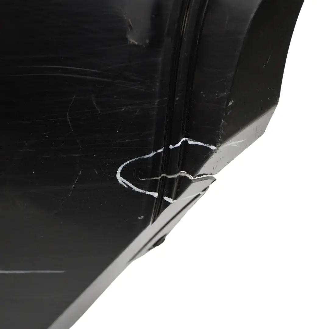 Mercedes S204 Rear Bumper Trim Panel Cover Obsidian Black Metallic - 197 - SKU A2048809340-OB1 - Part number A2048809340