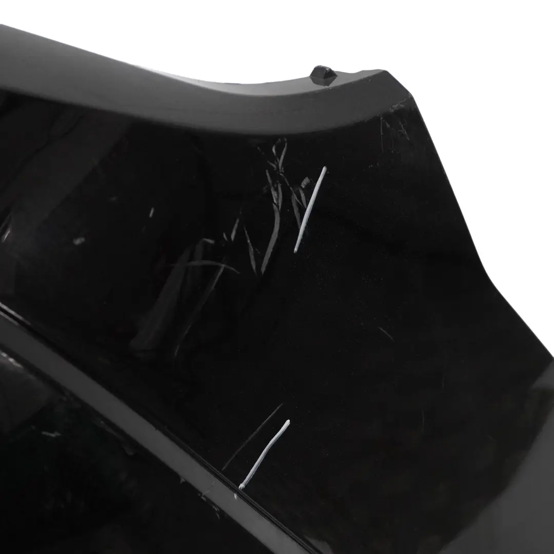 Mercedes S204 Rear Bumper Trim Panel Cover Obsidian Black Metallic - 197 - SKU A2048809340-OB1 - Part number A2048809340