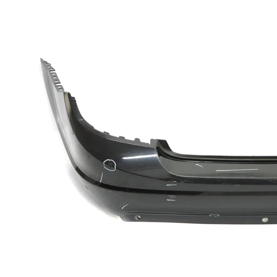 Bumper Trim Panel Cover Obsidian Black Metallic 197 to Mercedes S204 Rear with Part number A2048809340 Mercedes S204 Rear Bumper Trim Panel Cover Obsidian Black Metallic 197 - SKU A2048809340-OB - Part number A2048809340