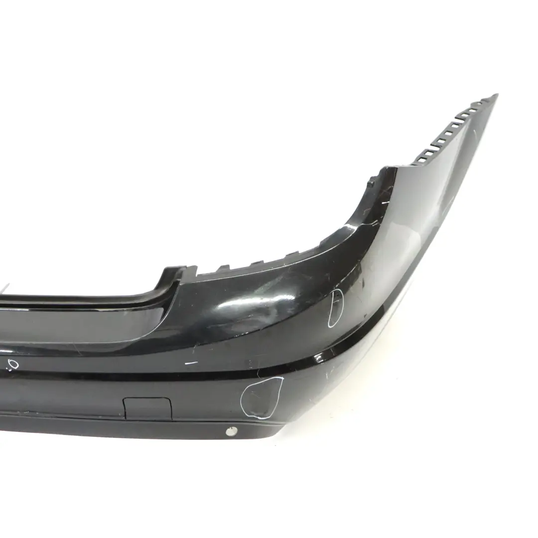 Bumper Trim Panel Cover Obsidian Black Metallic 197 to Mercedes S204 Rear with Part number A2048809340 Mercedes S204 Rear Bumper Trim Panel Cover Obsidian Black Metallic 197 - SKU A2048809340-OB - Part number A2048809340