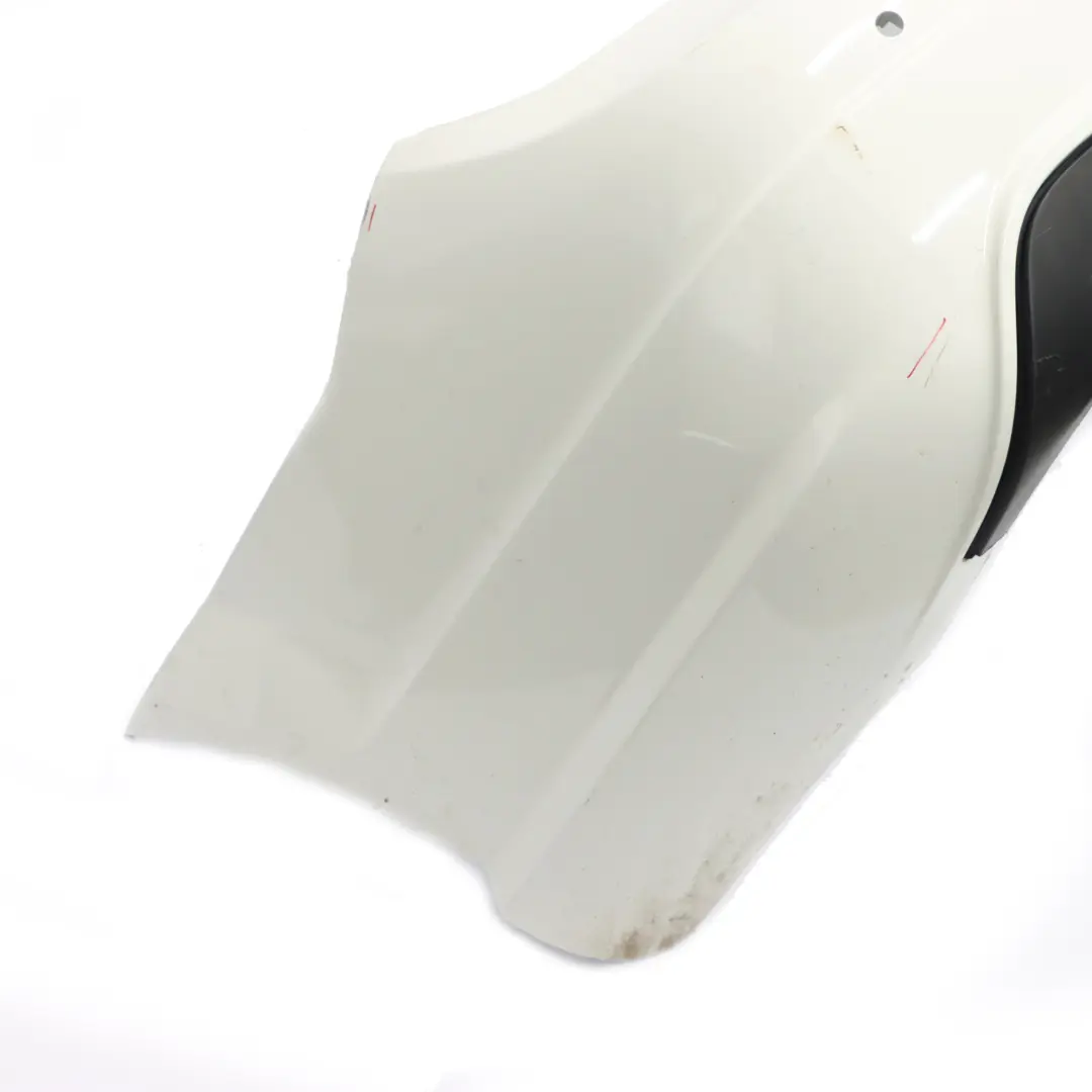 Mercedes W204 C204 AMG Rear Bumper Trim Panel Calcite White - 650 - SKU A2048809347-CW - Part number A2048809347