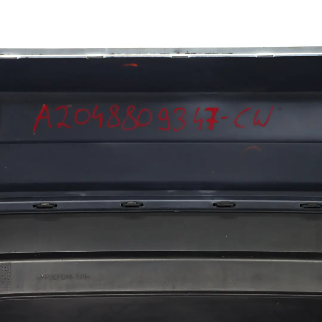 Mercedes W204 C204 AMG Rear Bumper Trim Panel Calcite White - 650 - SKU A2048809347-CW - Part number A2048809347