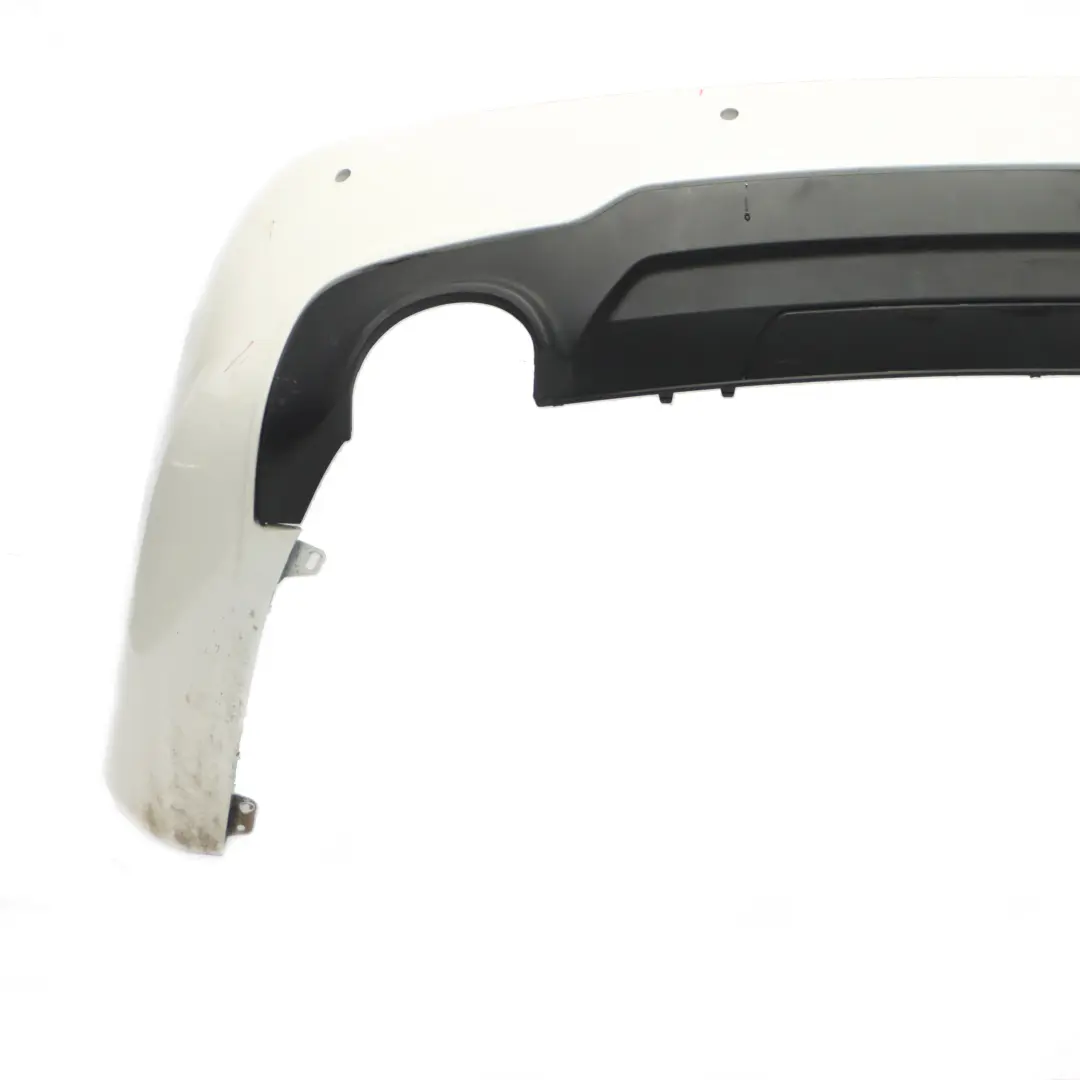 Bumper Trim Panel Calcite White - 650 to Mercedes W204 C204 AMG Rear with Part number A2048809347 Mercedes W204 C204 AMG Rear Bumper Trim Panel Calcite White - 650 - SKU A2048809347-CW - Part number A2048809347