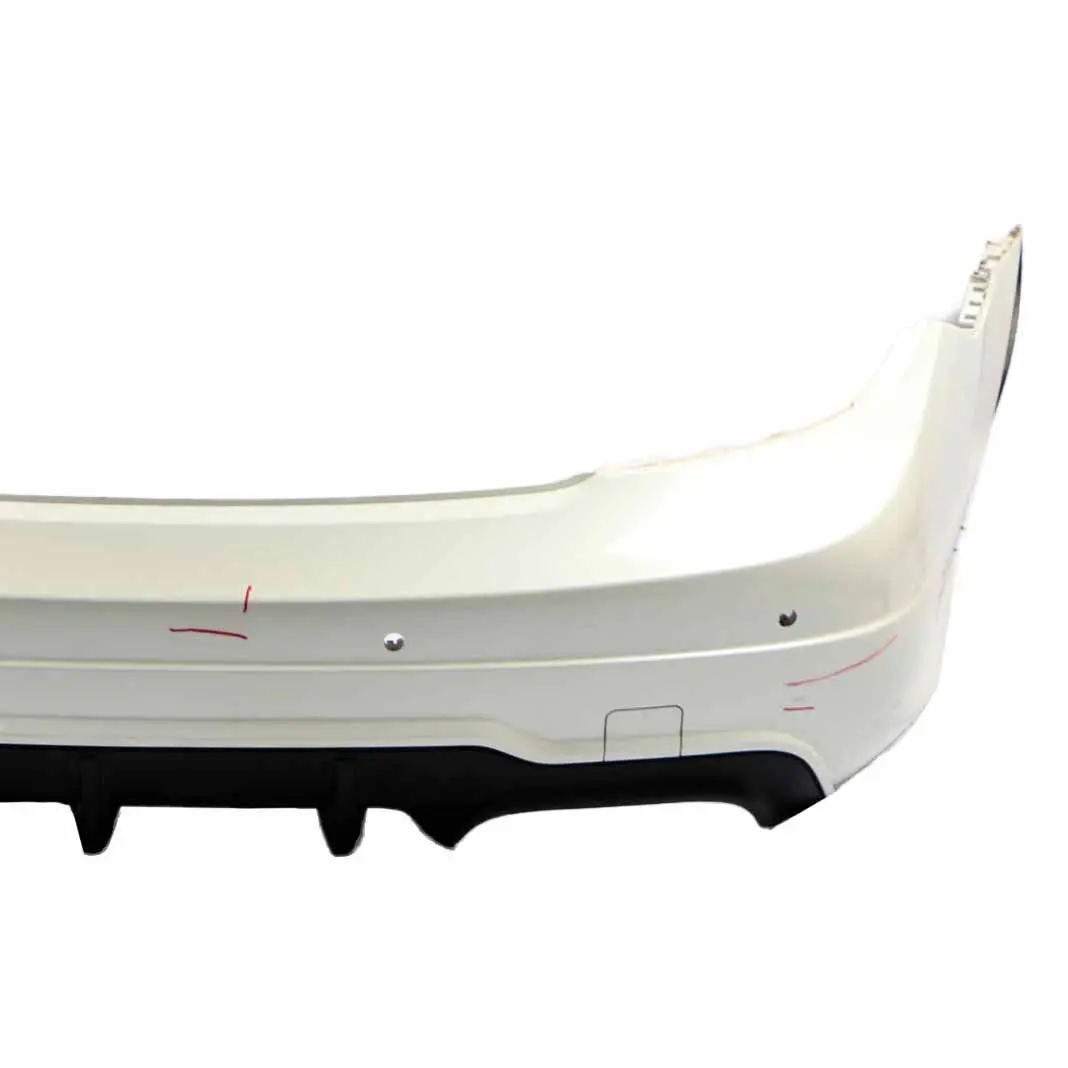 C63 AMG Rear Bumper Panel Diamond White - 799 to Mercedes W204 C204 with Part number A2048809347 Mercedes W204 C204 C63 AMG Rear Bumper Panel Diamond White - 799 - SKU A2048809347-DWM - Part number A2048809347