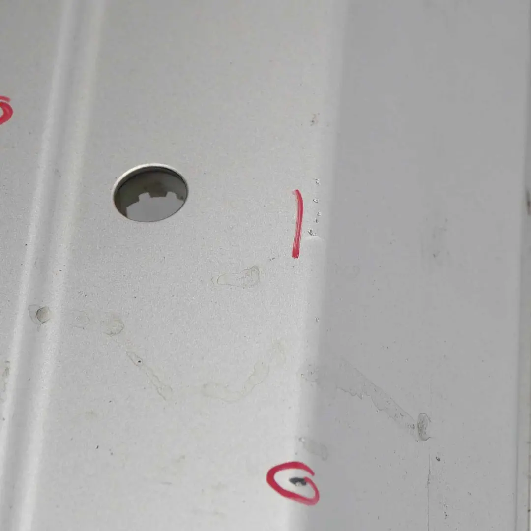 Bumper Trim Panel Cover Iridium Silver Metallic - 775 to Mercedes W204 AMG Rear with Part number A2048809347 Mercedes W204 AMG Rear Bumper Trim Panel Cover Iridium Silver Metallic - 775 - SKU A2048809347-IRS - Part number A2048809347