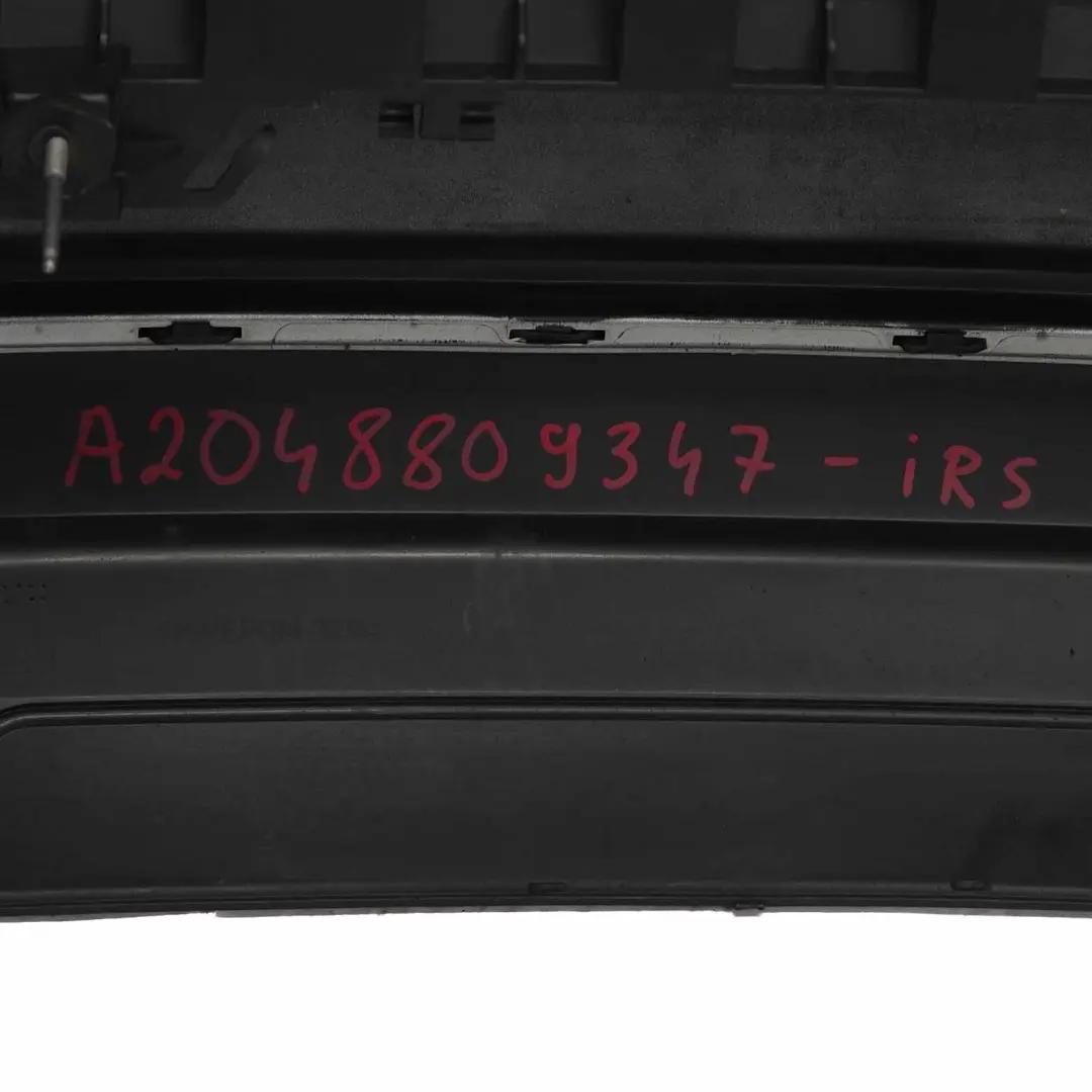 Bumper Trim Panel Cover Iridium Silver Metallic - 775 to Mercedes W204 AMG Rear with Part number A2048809347 Mercedes W204 AMG Rear Bumper Trim Panel Cover Iridium Silver Metallic - 775 - SKU A2048809347-IRS - Part number A2048809347