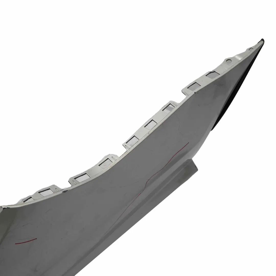 Bumper Trim Panel Cover Iridium Silver Metallic - 775 to Mercedes W204 AMG Rear with Part number A2048809347 Mercedes W204 AMG Rear Bumper Trim Panel Cover Iridium Silver Metallic - 775 - SKU A2048809347-IRS - Part number A2048809347