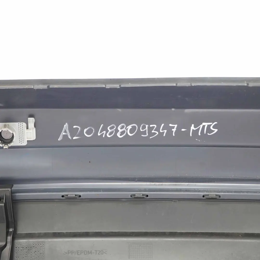 Bumper Trim Panel AMG Magnetite Black Metallic - 183 to Mercedes W204 Rear with Part number A2048809347 Mercedes W204 Rear Bumper Trim Panel AMG Magnetite Black Metallic - 183 - SKU A2048809347-MTS - Part number A2048809347