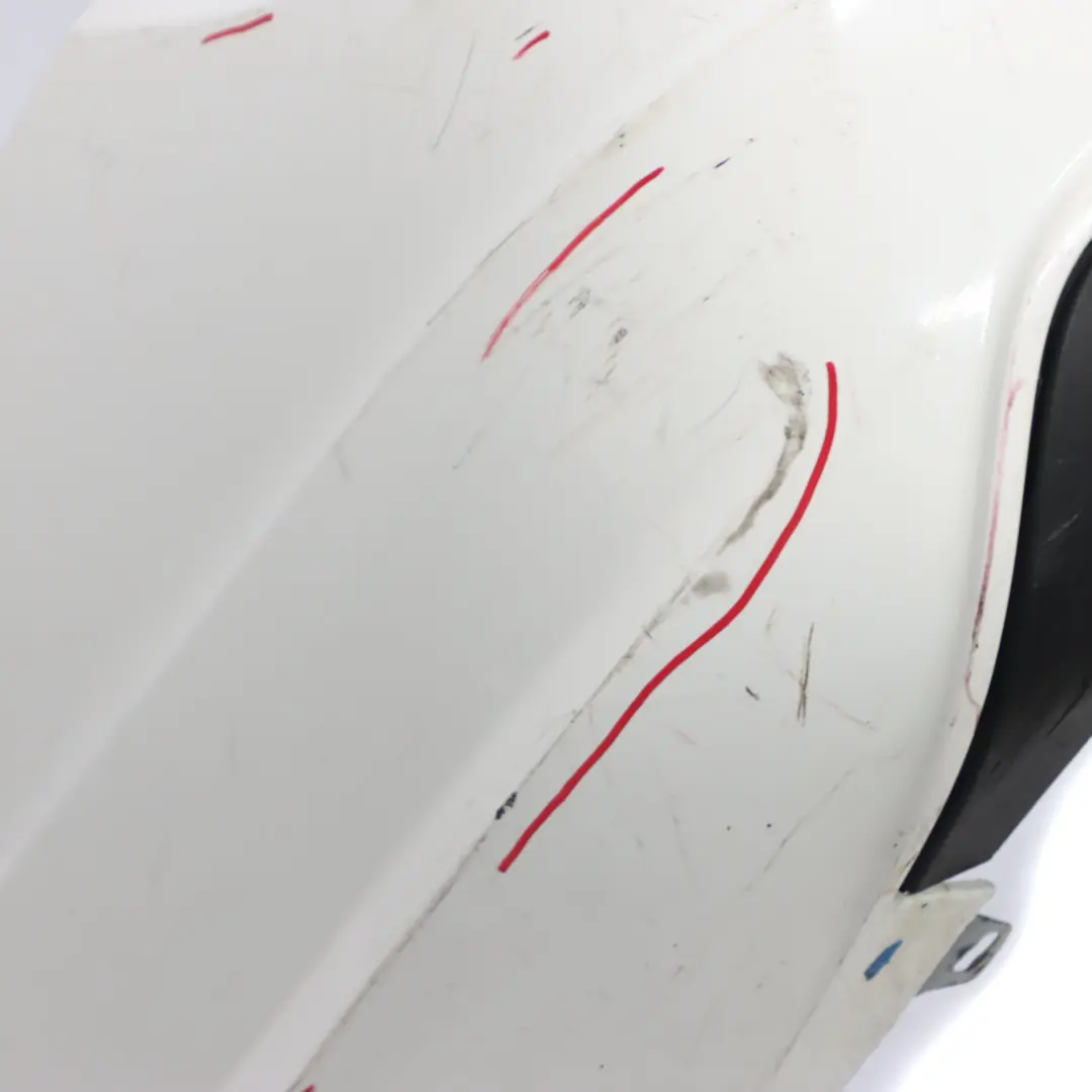 Mercedes W204 Rear Bumper Trim Panel Covering Polar White - 149 - SKU A2048809347-PW - Part number A2048809347