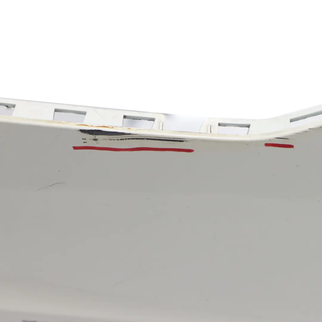 Bumper Trim Panel Covering Polar White - 149 to Mercedes W204 Rear with Part number A2048809347 Mercedes W204 Rear Bumper Trim Panel Covering Polar White - 149 - SKU A2048809347-PW - Part number A2048809347