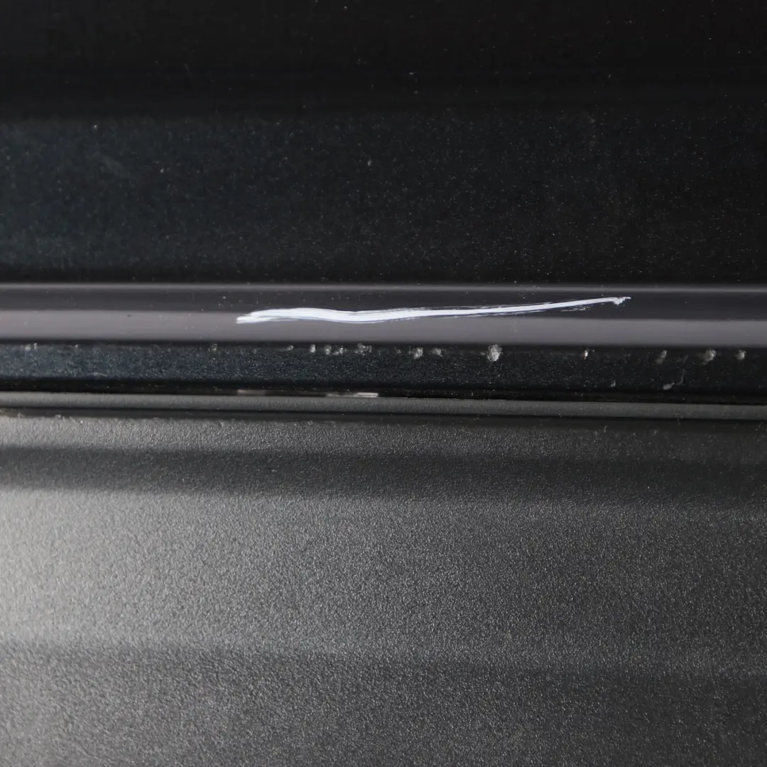 Bumper Trim Panel Cover AMG Magnetite Black Metallic - 183 to Mercedes S204 Rear with Part number A2048809547 Mercedes S204 Rear Bumper Trim Panel Cover AMG Magnetite Black Metallic - 183 - SKU A2048809547-MTS - Part number A2048809547