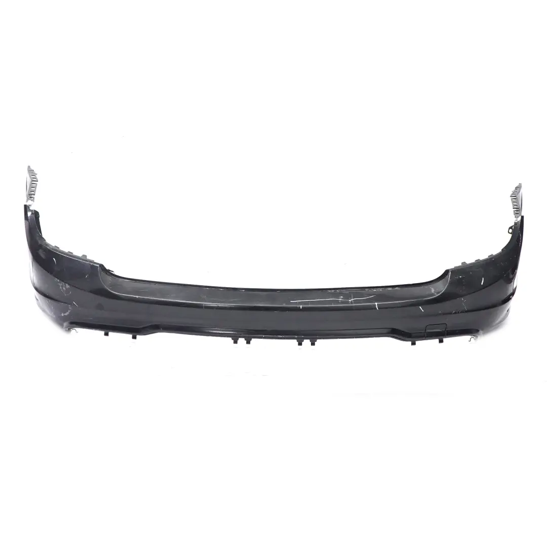 Mercedes S204 Rear Bumper Trim Panel Cover AMG Obsidian Black Metallic - 197 - SKU A2048809547-OB - Part number A2048809547