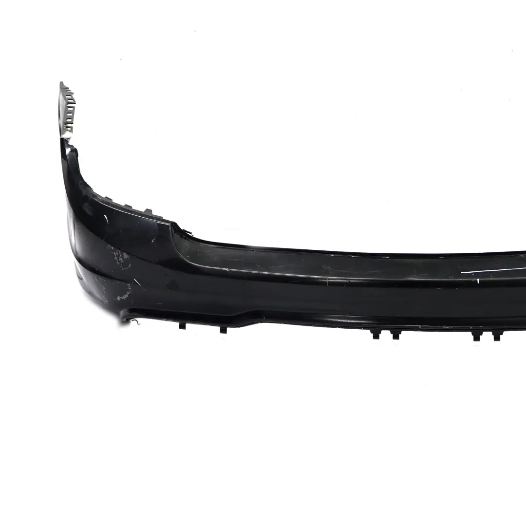 Bumper Trim Panel Cover AMG Obsidian Black Metallic - 197 to Mercedes S204 Rear with Part number A2048809547 Mercedes S204 Rear Bumper Trim Panel Cover AMG Obsidian Black Metallic - 197 - SKU A2048809547-OB - Part number A2048809547
