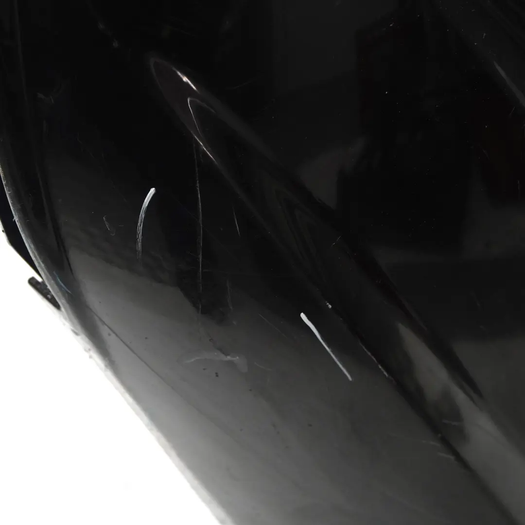 Bumper Trim Panel Cover AMG Obsidian Black Metallic - 197 to Mercedes S204 Rear with Part number A2048809547 Mercedes S204 Rear Bumper Trim Panel Cover AMG Obsidian Black Metallic - 197 - SKU A2048809547-OB - Part number A2048809547