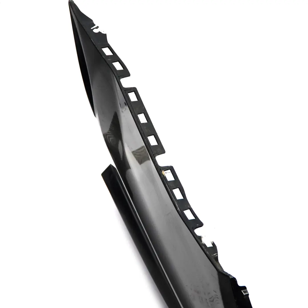 Bumper Trim Panel Cover AMG Obsidian Black Metallic - 197 to Mercedes S204 Rear with Part number A2048809547 Mercedes S204 Rear Bumper Trim Panel Cover AMG Obsidian Black Metallic - 197 - SKU A2048809547-OB - Part number A2048809547