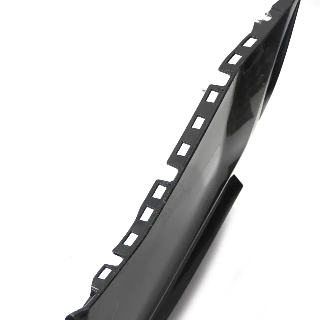 Bumper Trim Panel Cover AMG Obsidian Black Metallic - 197 to Mercedes S204 Rear with Part number A2048809547 Mercedes S204 Rear Bumper Trim Panel Cover AMG Obsidian Black Metallic - 197 - SKU A2048809547-OB - Part number A2048809547