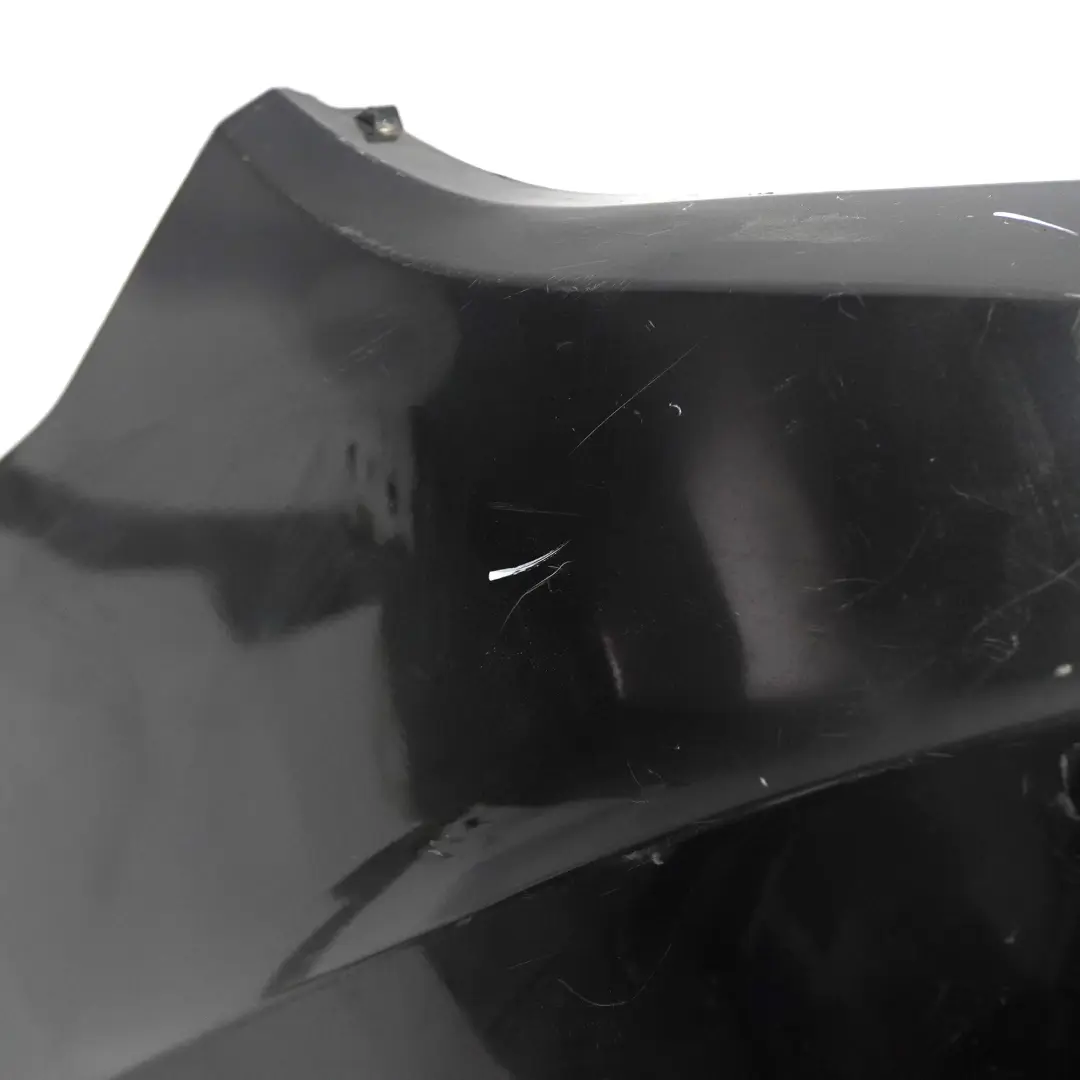 Bumper Trim Panel Cover AMG Obsidian Black Metallic - 197 to Mercedes S204 Rear with Part number A2048809547 Mercedes S204 Rear Bumper Trim Panel Cover AMG Obsidian Black Metallic - 197 - SKU A2048809547-OB - Part number A2048809547