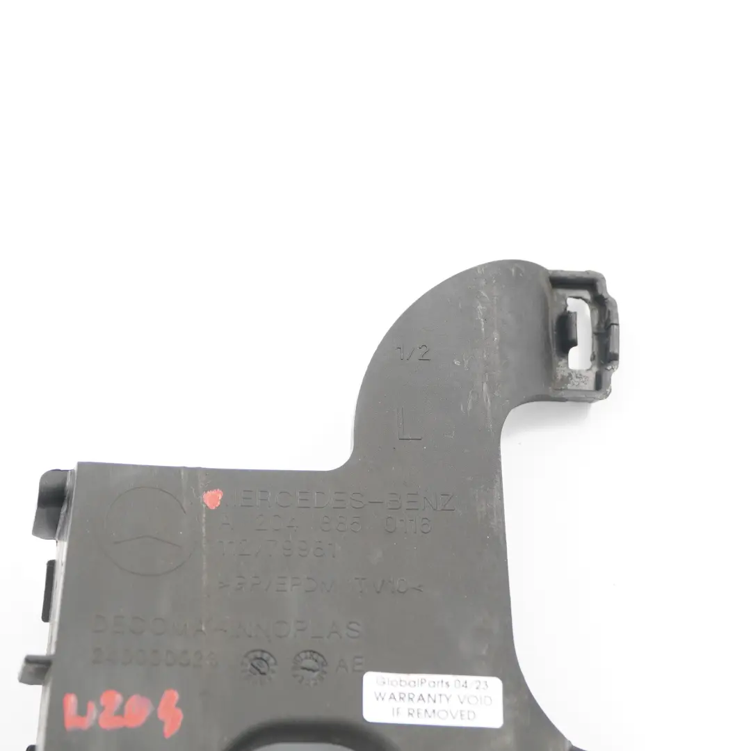 Front Bumper Left N/S Reinforcement Bracket Holder to Mercedes W204 with Part number A2048850116 Mercedes W204 Front Bumper Left N/S Reinforcement Bracket Holder - SKU A2048850116 - Part number A2048850116