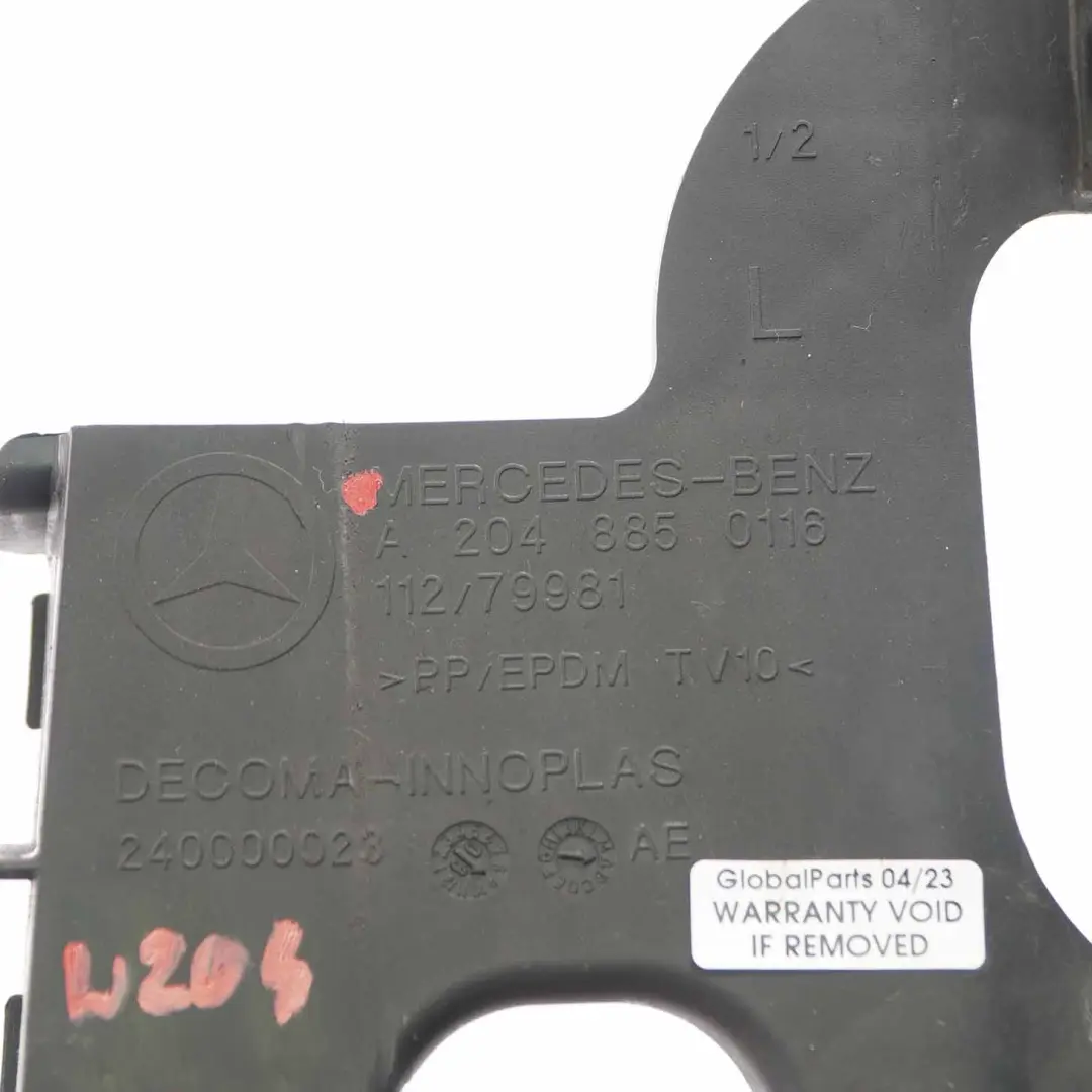 Mercedes W204 Front Bumper Left N/S Reinforcement Bracket Holder - SKU A2048850116 - Part number A2048850116