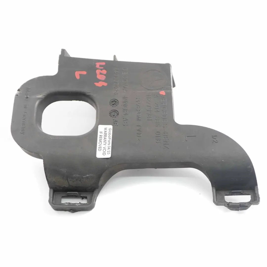 Paraurti anteriore sinistro Supporto staffa rinforzo per Mercedes W204 con numero di parte A2048850116 Mercedes W204 Paraurti anteriore sinistro Supporto staffa rinforzo - SKU A2048850116 - Numero di parte A2048850116