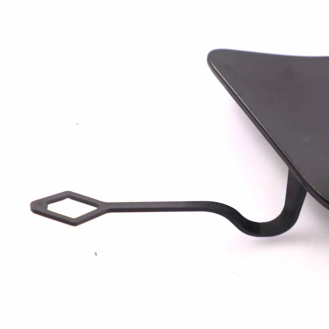 Front Bumper Tow Eye Hook Cover Obsidian Black 197 Mercedes W204 AMG - SKU A2048850526-OB - Part number A2048850526